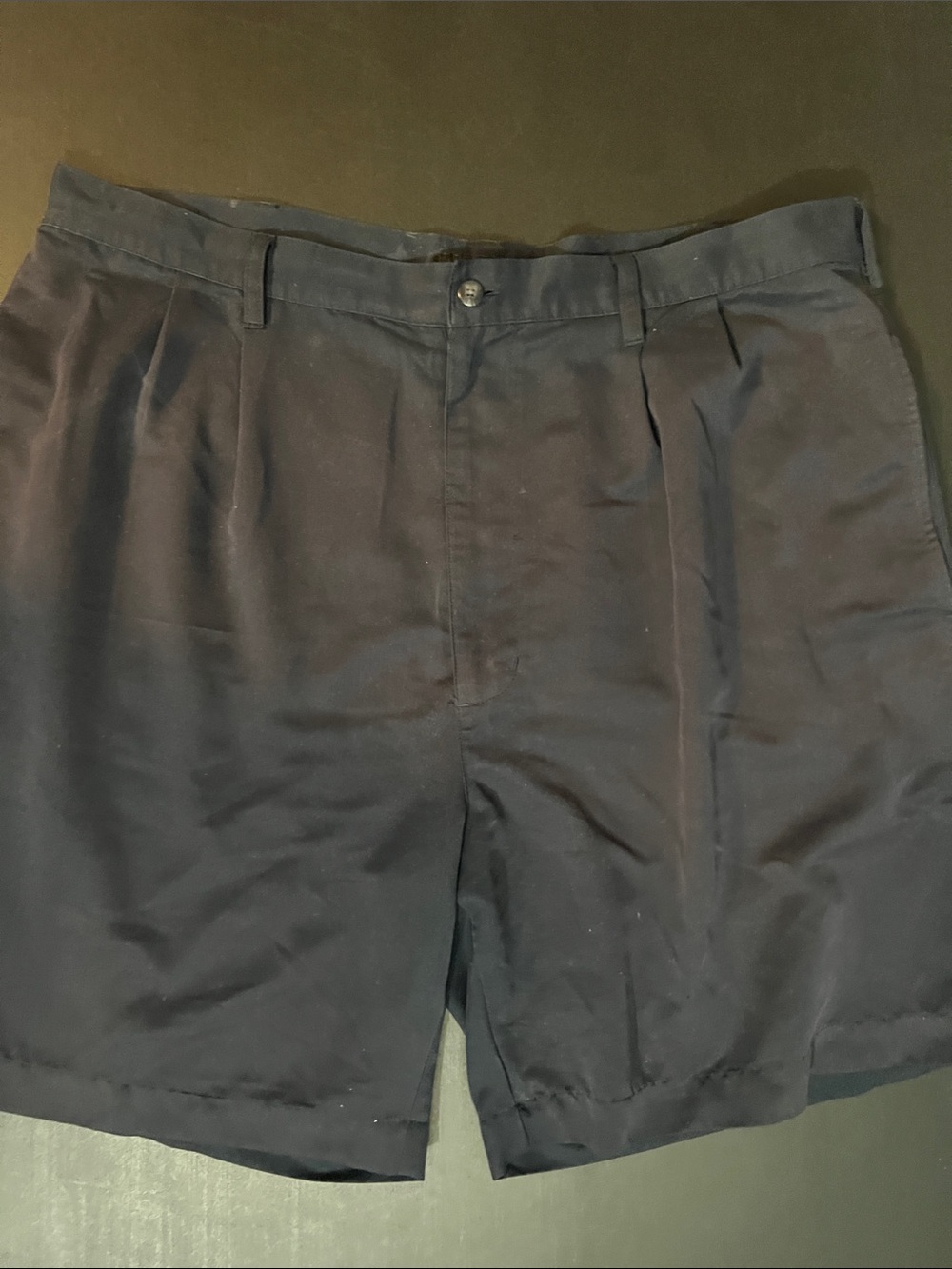 croft & barrow Navy Flat-Front Men's Shorts